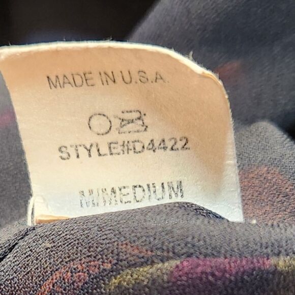 GLAM Silk Dress Short Sleeveless Ruffle Flowy Babydoll Tie Dye Pink Blue‎ Gold M - Picture 8 of 10